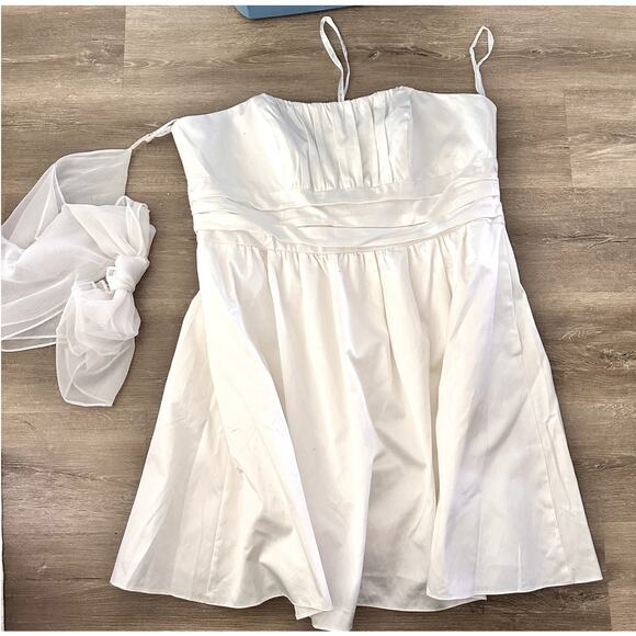 David's Bridal Studio Wedding Dress Engagement White Plus Size 22 NWT - Picture 1 of 6